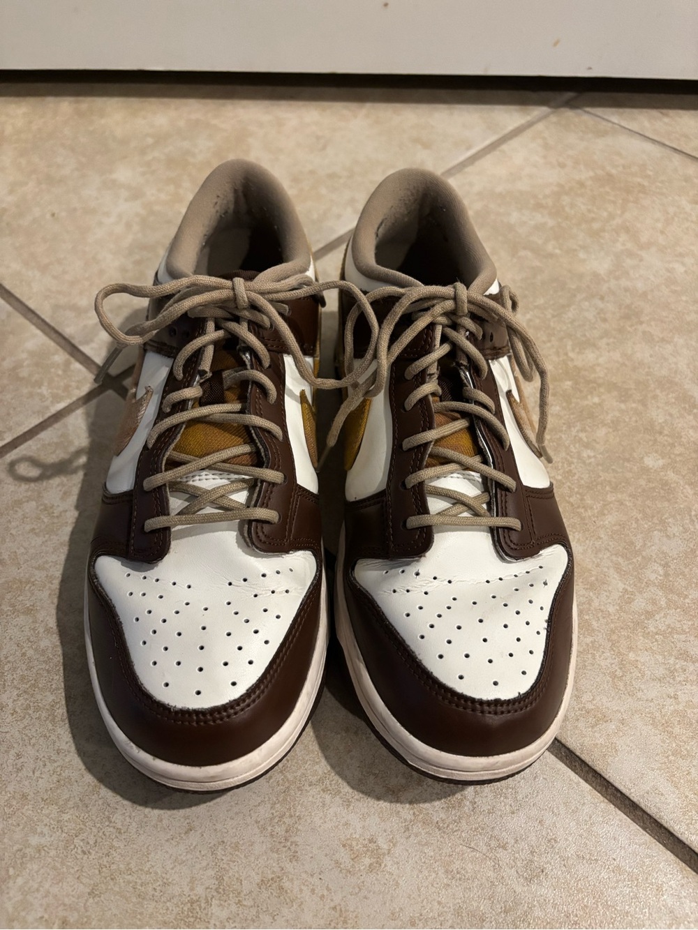 Nike Dunk Lows “Brown Plaid” unisex size 7y
